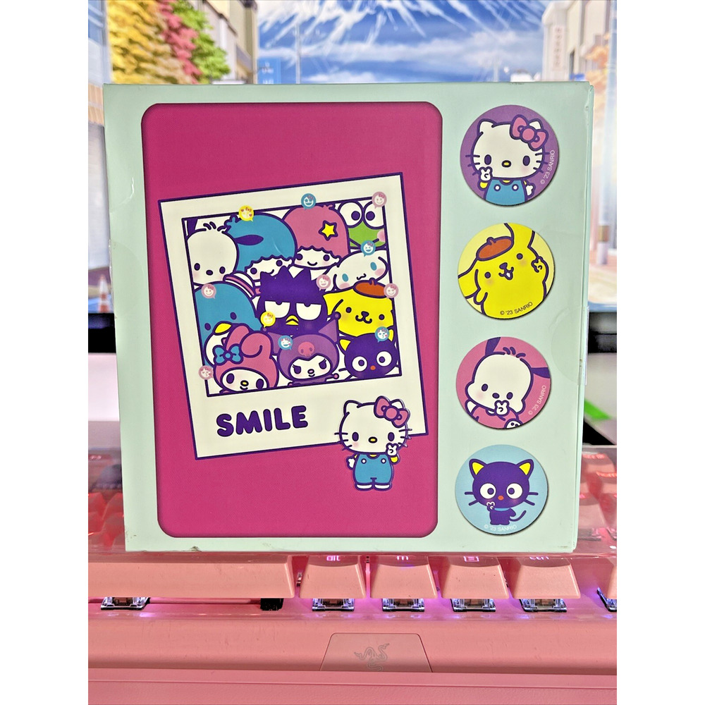 Hello Kitty & Friends Note Card Set Stickers Envelopes 2023 Sanrio Box 12 Smile